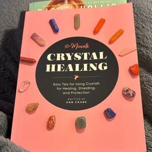 Crystal Healing Book with Colorful Stones